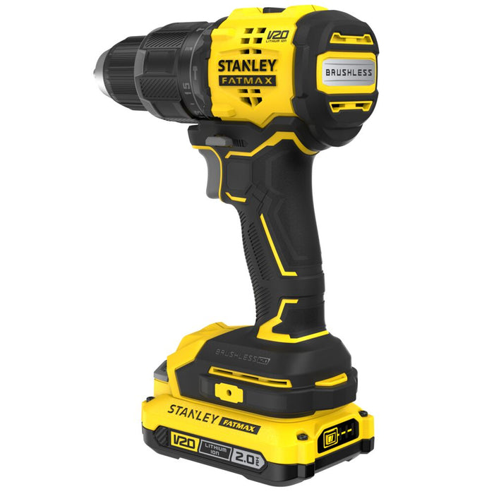 herramienta electricas e inalambricas taladro percutor inalambrico de 20v brushless de stanley stanley sbd716d2t b3 madecento