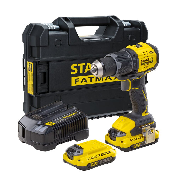 herramienta electricas e inalambricas taladro percutor inalambrico de 20v brushless de stanley stanley sbd716d2t b3 madecento