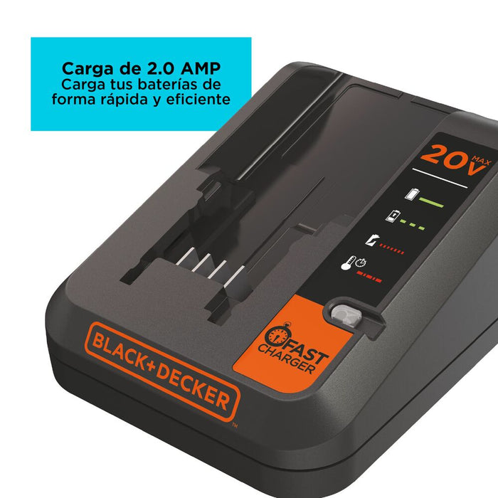 herramientas accesorios para herramientas cargador bateria carga rapida 20v max 2ah black and decker bdcac202b bdcac202b madecentro