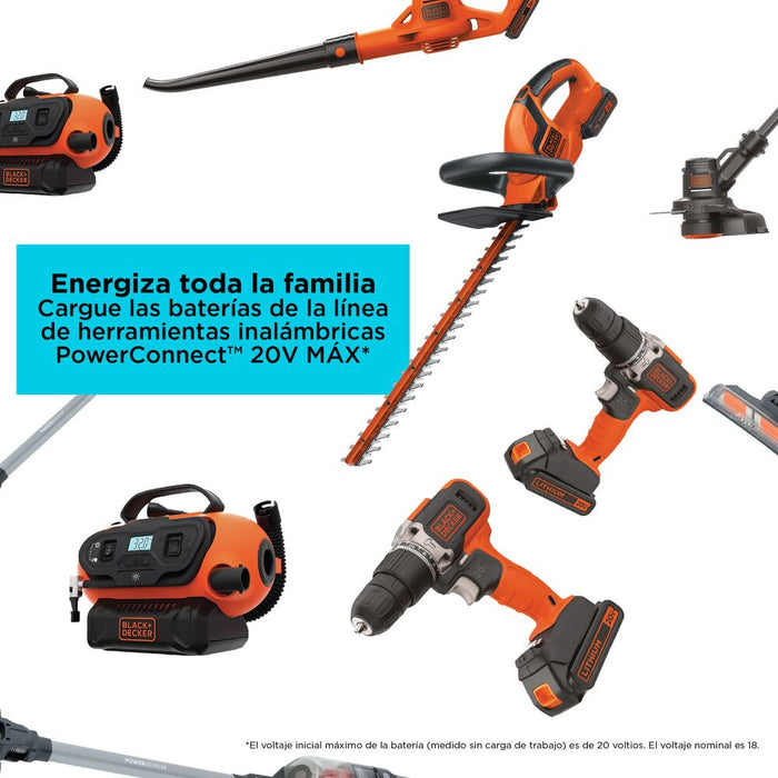 herramientas accesorios para herramientas cargador bateria carga rapida 20v max 2ah black and decker bdcac202b bdcac202b madecentro