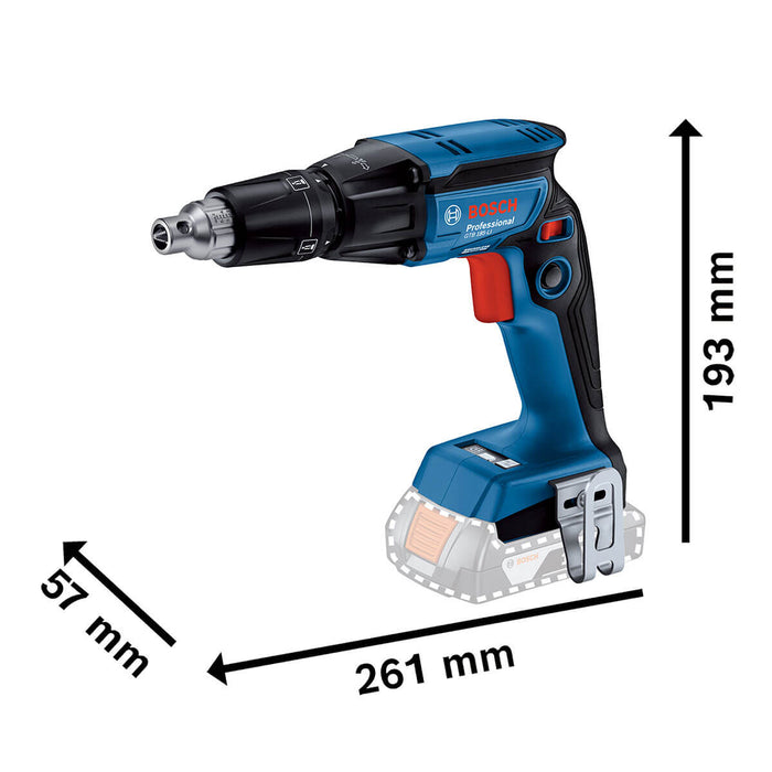 Atornillador inalámbrico para Drywall18V GTB 185-LI+ Kit 2 Baterías 18V 2,0 Ah + Cargador GAL 18V-20 Marca Bosch