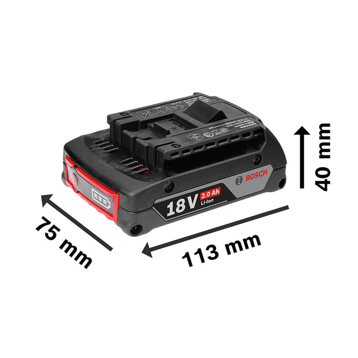 Atornillador inalámbrico para Drywall18V GTB 185-LI+ Kit 2 Baterías 18V 2,0 Ah + Cargador GAL 18V-20 Marca Bosch