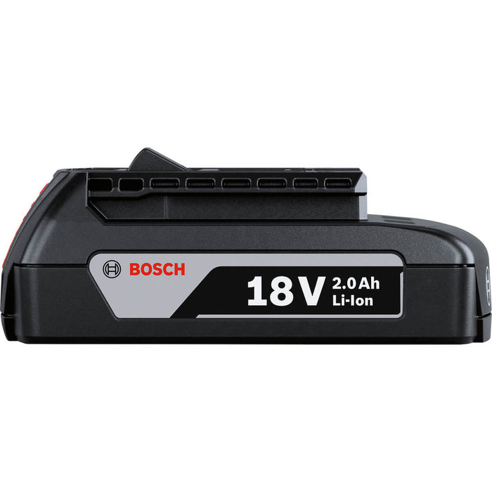 Batería Bosch 18V de iones de litio 2.0 Ah compacta y eficiente