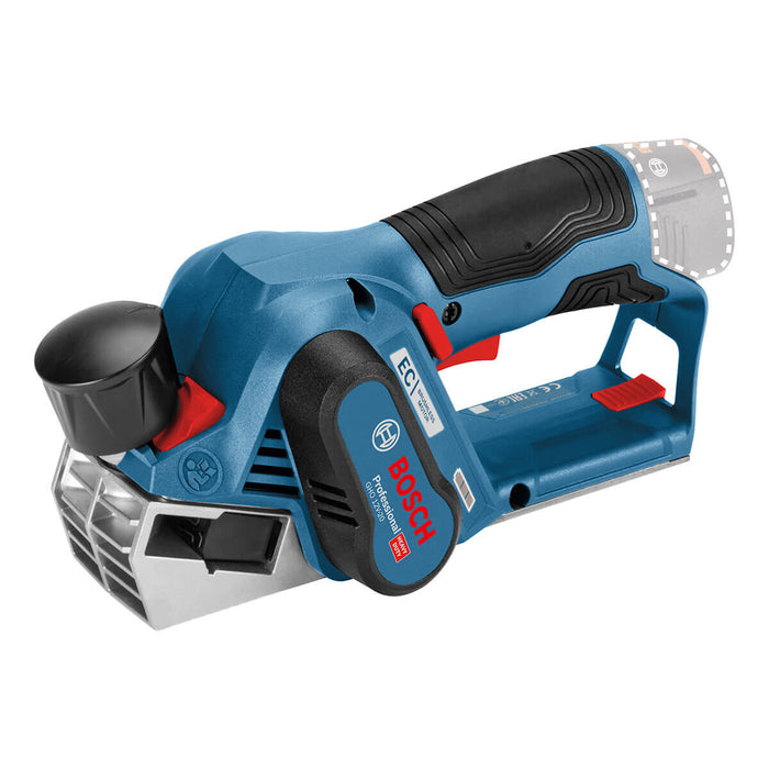 Cepillo inalámbrico 12VGHO 12V-20 Brushless + Kit 2 Baterías 12V 2 Ah + Cargador de batería GAL12V-20 Marca Bosch