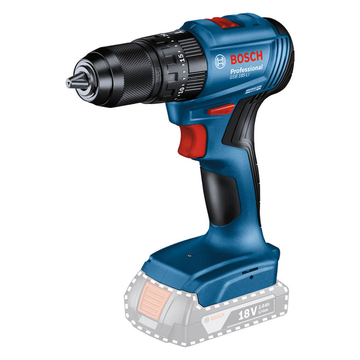 Combo Bosch Taladro GSB 185 LI con Pulidora GWS 180 LI 18V y dos baterías