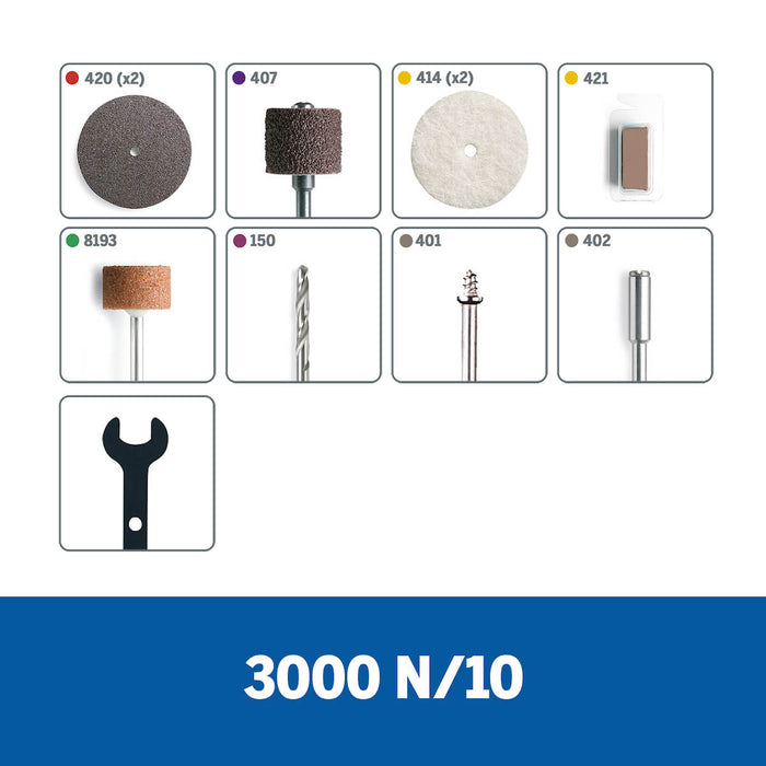 3000 Mototool Con 10 Accesorios