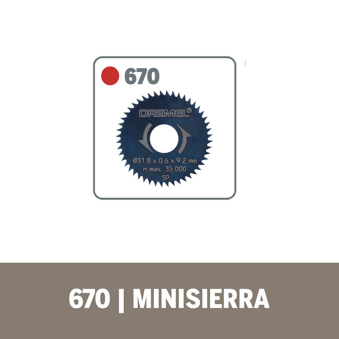 Acople de mototool mini sierra con 1 disco marca Bosch