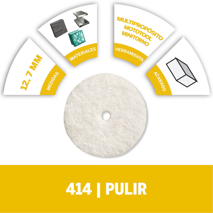 Disco de fieltro para pulir 12,7 mm marca Bosch