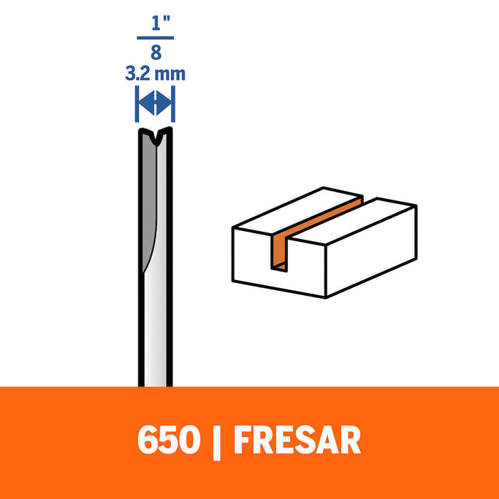 Fresa recta de 3,2mm marca Bosch