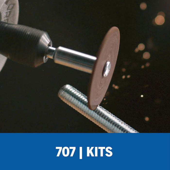 Kit de accesorios para mototool x75 piezas: corte, esmerilado, limpieza, pulido, lijado, tallado y perforado