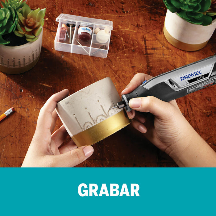 Lite Mototool Inalámbrico Batería de Litio con 10 Accesorios