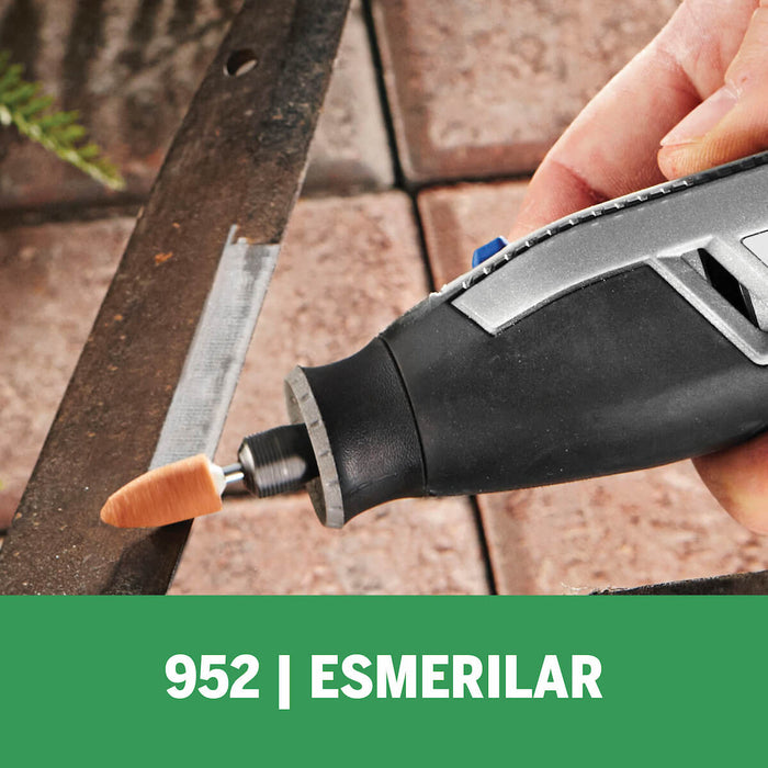 Piedra de esmerilado punta oval gruesa 9,5 mm marca Bosch