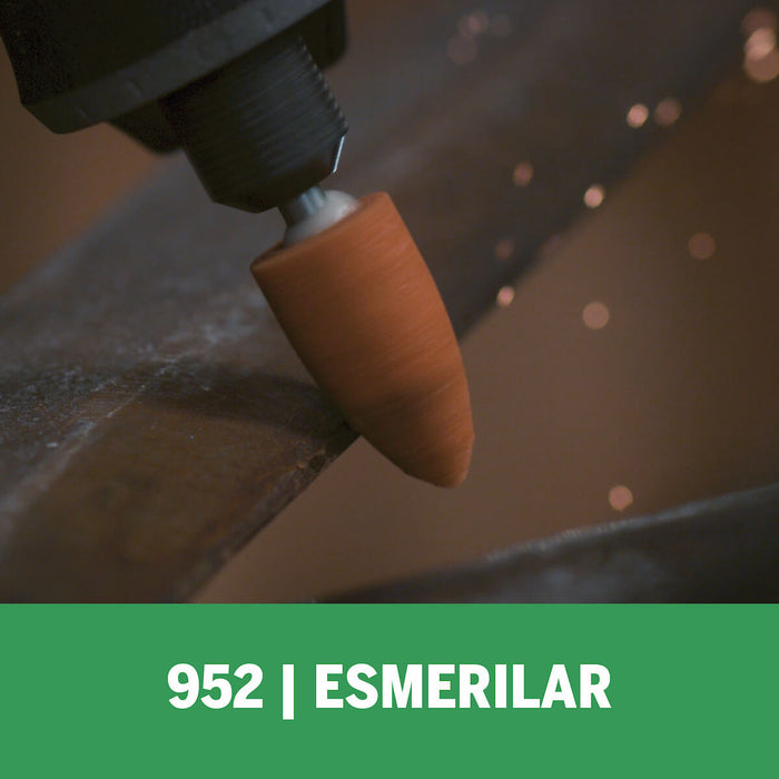 Piedra de esmerilado punta oval gruesa 9,5 mm marca Bosch