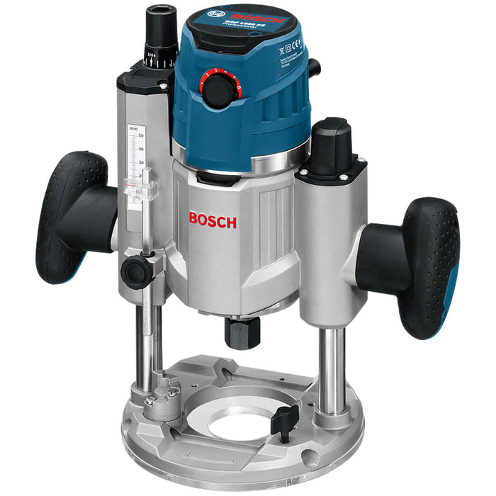 Fresadora GOF 1600 CE 110V con 4 pinzas 1/4, 6 mm, 1/2'' y 12mm Bosch