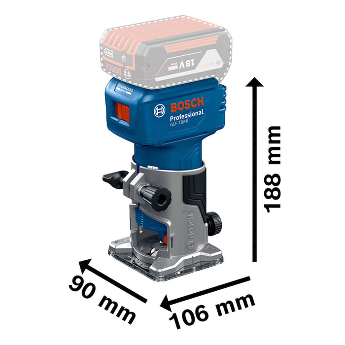 Fresadora inalámbrica sin batería ni cargador, para acabados precisos