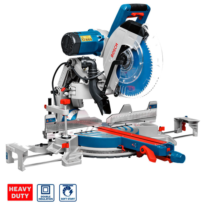 Sierra ingleteadora 12" de alta precisión 1800 W, ideal para cortes exactos