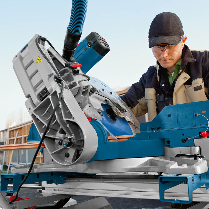 Sierra ingleteadora 12" de alta precisión 1800 W, ideal para cortes exactos