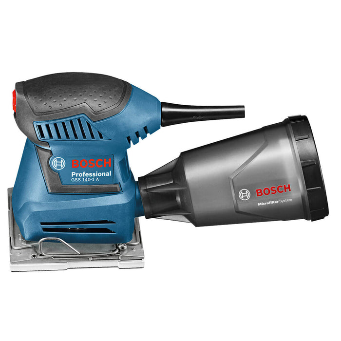 Lijadora orbital de palma 180W ,3 lijas GSS 140-1A Bosch