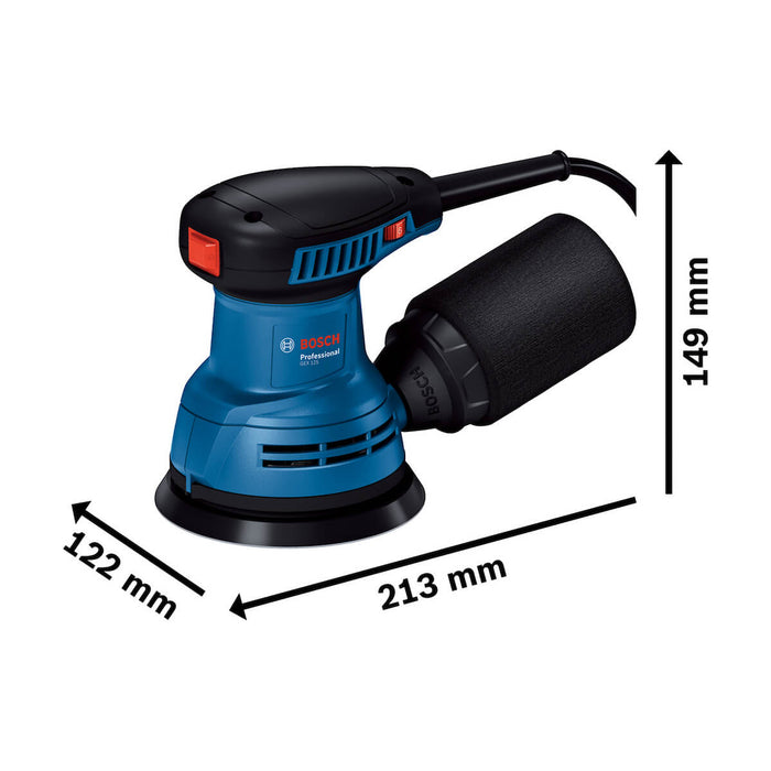 Lijadora roto-orbital 125 mm 280 W marca Bosch