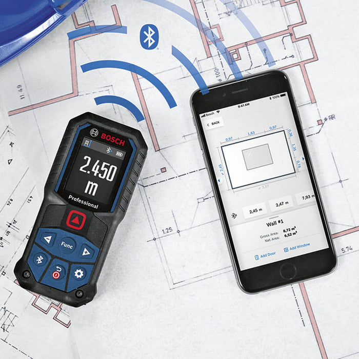 Medidor láser GLM 50-27 C, 50 metros, con Bluetooth Bosch