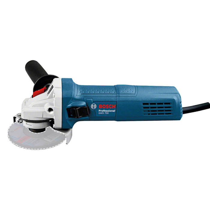 Pulidora angular GWS 700 eje 5/8", 710 W, 110 V marca Bosch