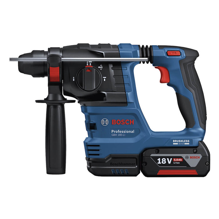 Rotomartillo inalámbrico 18 V con 2 baterías y maletín, motor brushless