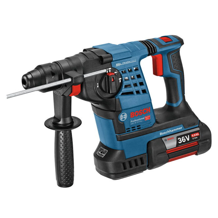 Rotomartillo inalámbrico 36 V con 2 baterías y maletín para uso profesional