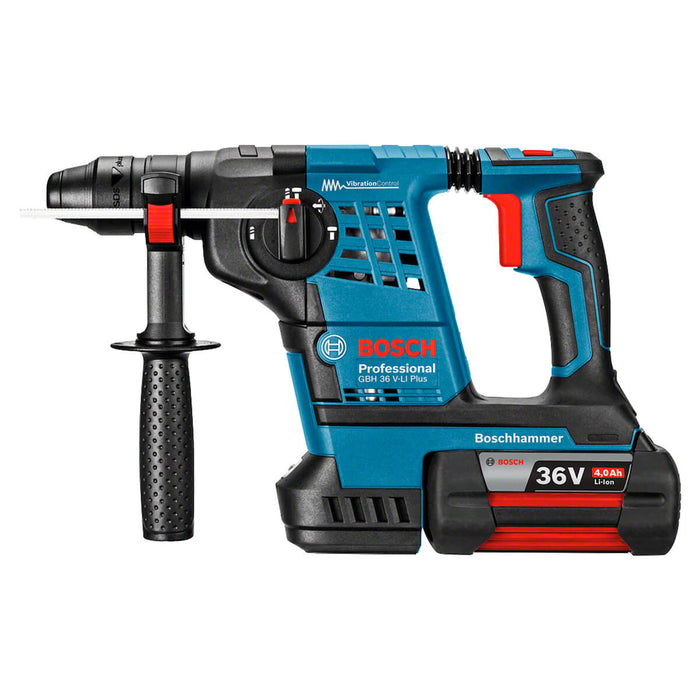 Rotomartillo inalámbrico 36 V con 2 baterías y maletín para uso profesional