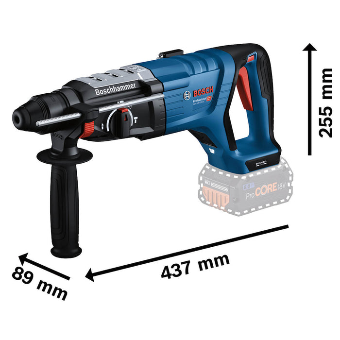 Rotomartillo inalámbrico 18 V sin batería ni cargador, ideal para trabajos exigentes