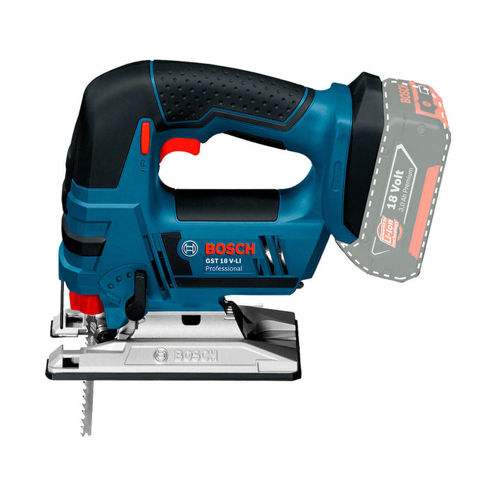 Sierra caladora inalámbrica 18V GST 18V-LI Sin Bateria/Sin cargador 3 cuchillas Bosch