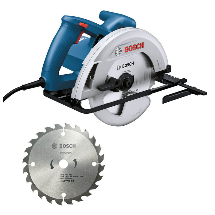 Sierra circular GKS 130 110V con 1 disco de corte de 184 mm 24D Bosch