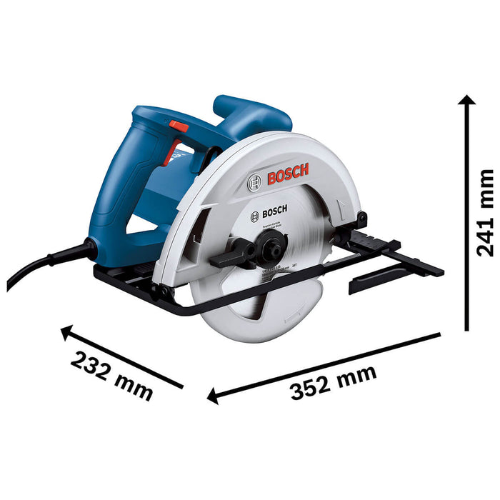 Sierra circular GKS 130 110V con 1 disco de corte de 184 mm 24D Bosch