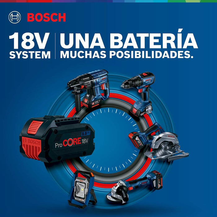 Sierra Circular inalámbrica 18V GKS 18V-57, + Kit 2 Baterías 18V 4,0 Ah + Cargador GAL 18V-20 Marca Bosch