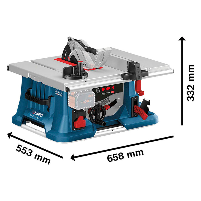 Sierra de Mesa inalámbrica 18V GTS 18V-216 Brushless + 1 Cargador GAL1880 + 1 Batería ProCore 18V 8AhMarca Bosch