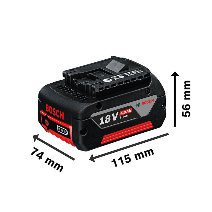 Kit  2 baterías 18V 4,0Ah  y cargador GAL 1880 CV Bosch