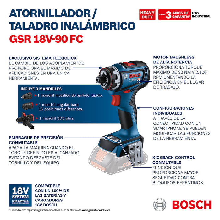 Taladro atornillador inalámbrico sin batería ni cargador, motor brushless