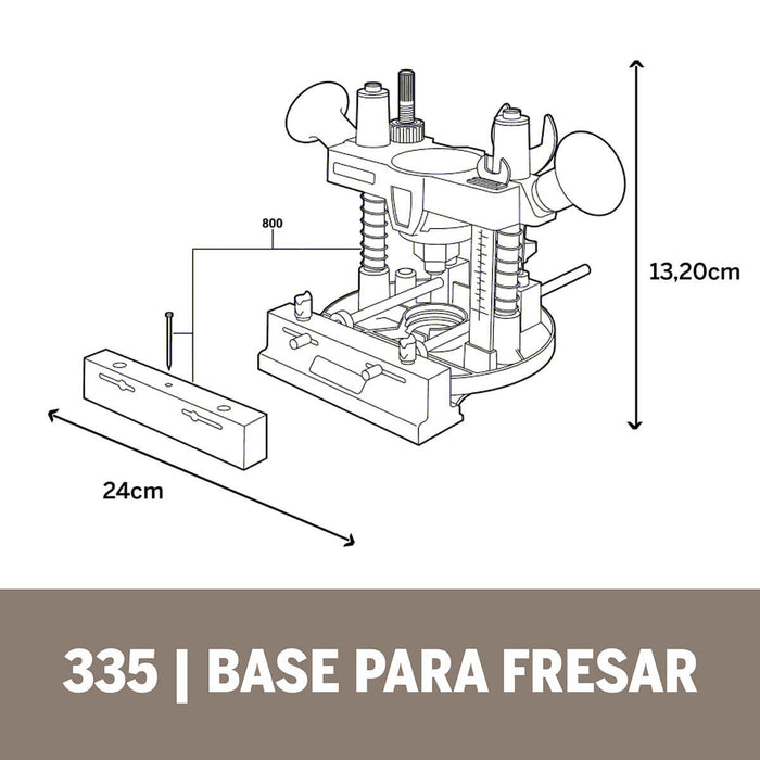 Base Fresadora/Router 335 Dremel