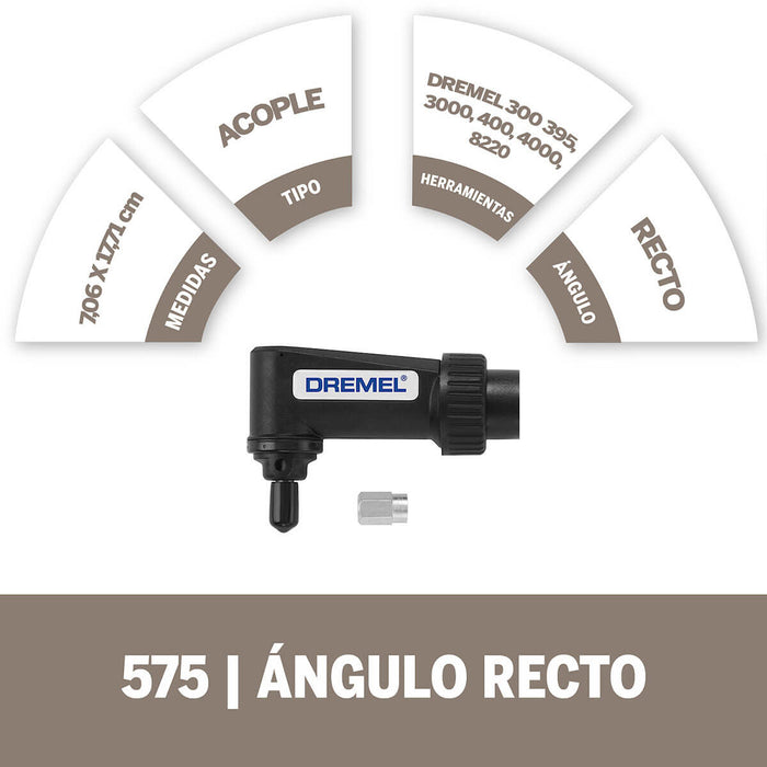 Acople de Ángulo Recto 575 Dremel