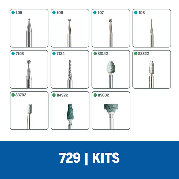 Set/Kit De Accesorios De Mototool 729 de 11 Piezas Dremel