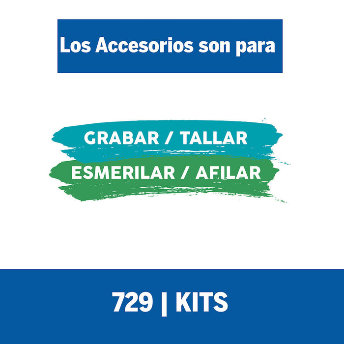 Set/Kit De Accesorios De Mototool 729 de 11 Piezas Dremel