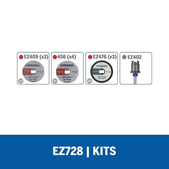 Set/Kit De Accesorios De Mototool EZ728 de 11 Piezas Dremel