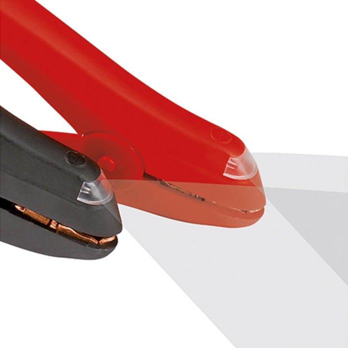 Cables roba corriente 3.5 mt con luz led 350 amp marca Einhell