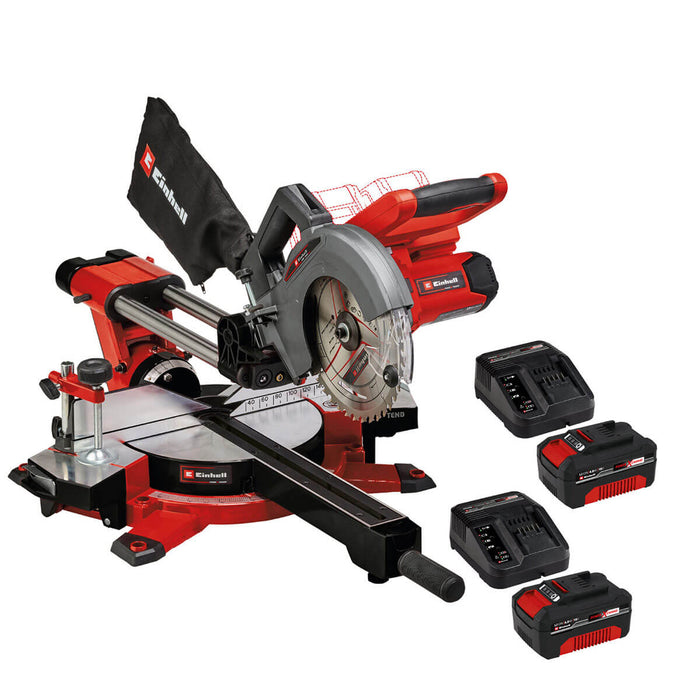 Ingletadora telescópica 36v inalámbrica marca Einhell