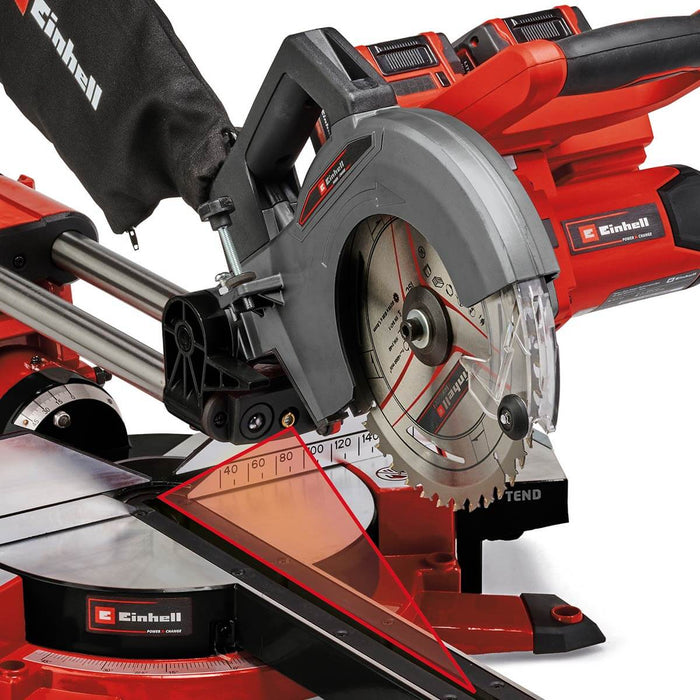 Ingletadora telescópica 36v inalámbrica marca Einhell