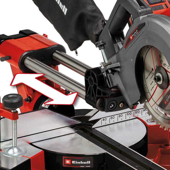 Ingletadora telescópica 36v inalámbrica marca Einhell