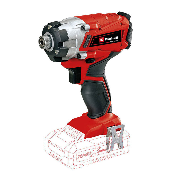 Atornillador impacto 1/4" inalámbrico 18 V + batería (4.0 ah) + cargador marca Einhell