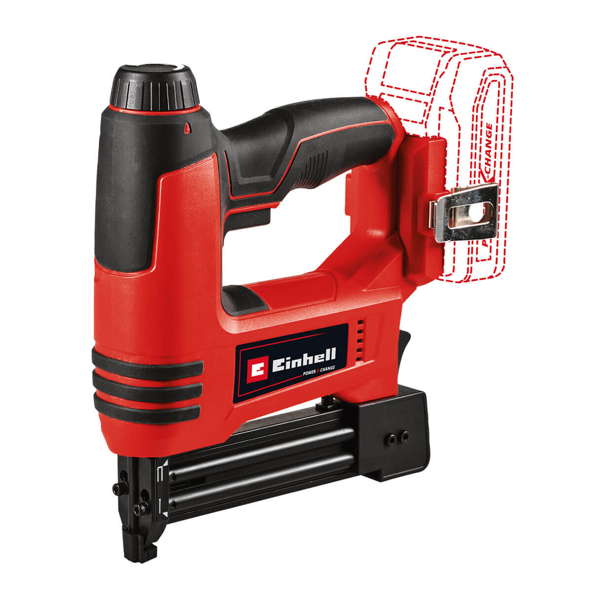 Grapadora inalámbrica grapas 16 - 22 mm clavos 15 - 32 18 V + batería (2.5 ah) + cargador marca Einhell