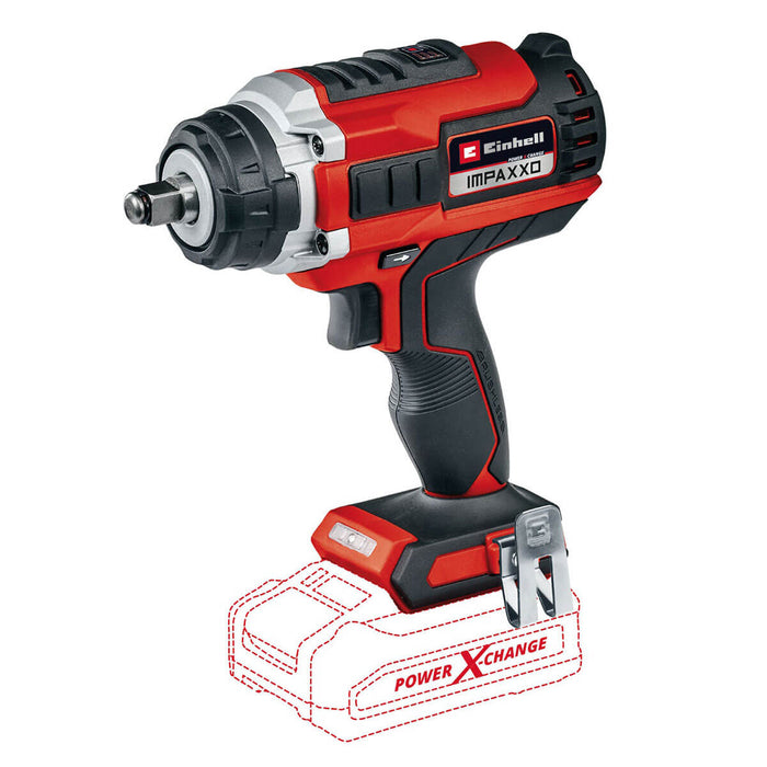 Llave de impacto inalámbrica brushless 18 V + batería (4.0 ah) + cargador marca Einhell