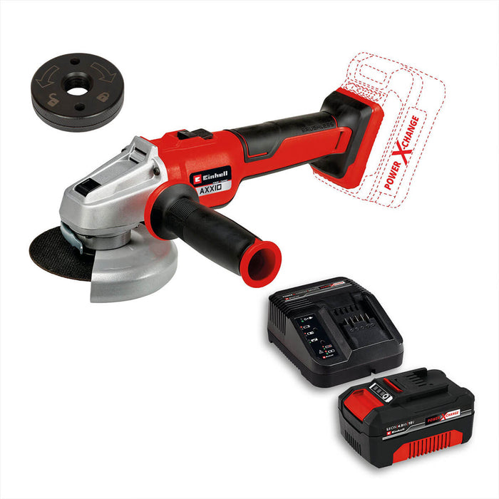 Minipulidora 1/2" inalámbrica brushless 18 V 8500 rpm + batería (4.0 ah) + cargador marca Einhell