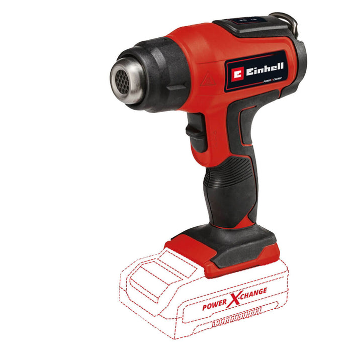 Pistola de calor inalámbrica 18 V + batería (4.0 ah) + cargador marca Einhell